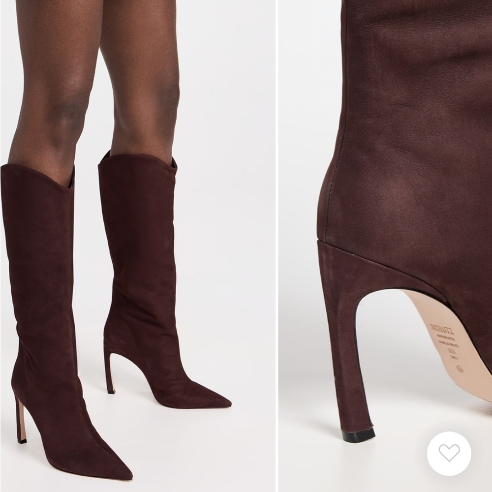 SchutZ maryana boots in dark chocolate